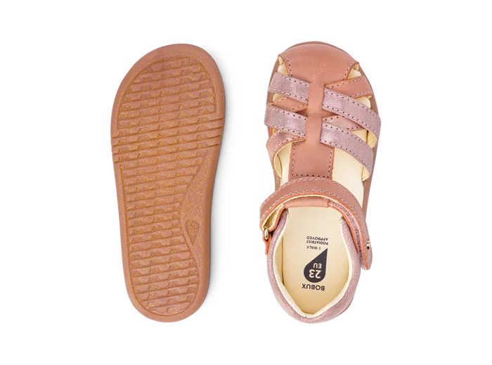 Bobux I-Walk Cross Jump Sandales Bébé En Cuir - Fermeture Adhésive, Confort Et Style Pour Marcheurs