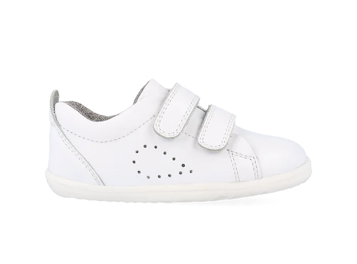 Bobux Step Up Grass Court Optical White - Main Image