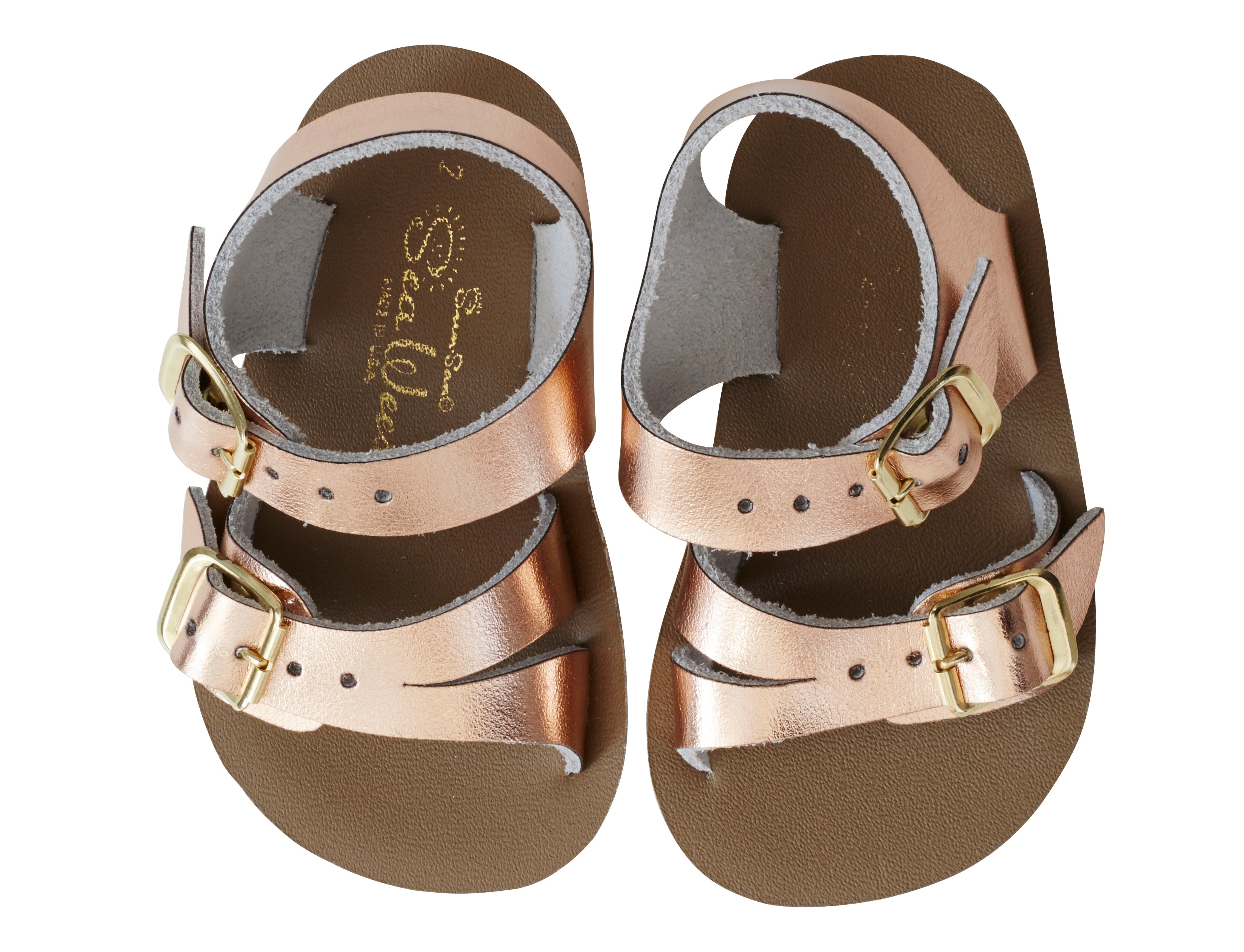 saltwater sandals Saltwater White Leather Sandals Girls Size