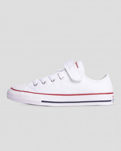 All white converse junior top