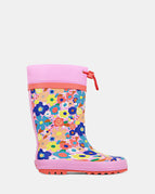 Clarks Puddles Gumboots - Pink Multi