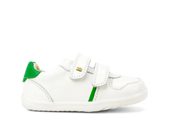 Bobux Step Up Riley Trainer - White + Emerald