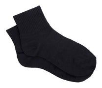 CalmCare  Calming Sensory Sports Quarter Crew Sock - Black