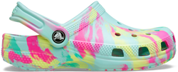 Crocs Kids' Classic Clog - Marbled Aquamarine