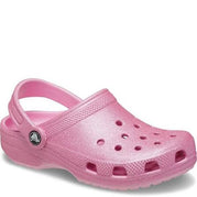 Crocs Kids' Classic Glitter Clog - Pink Tweed