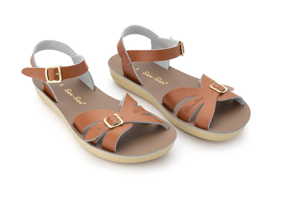 Salt Water Sandals Boardwalk Tan Little Treads