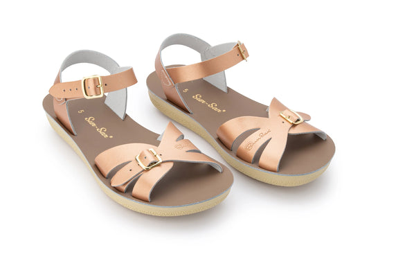 Salt Water Sandals Boardwalk Rose Gold Little Treads