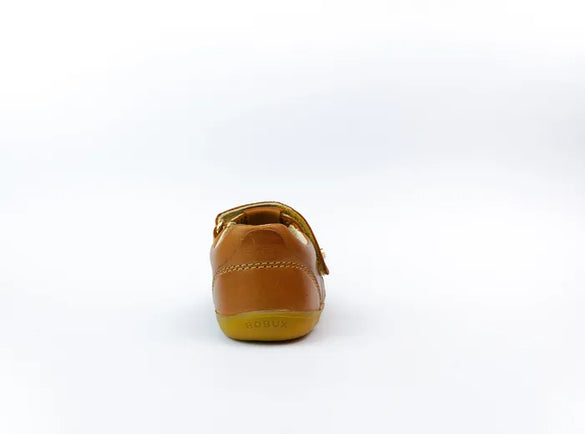 Bobux Step Up Louise T Bar Caramel Little Treads