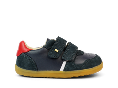 Bobux Step Up Riley Trainer - Navy + Red