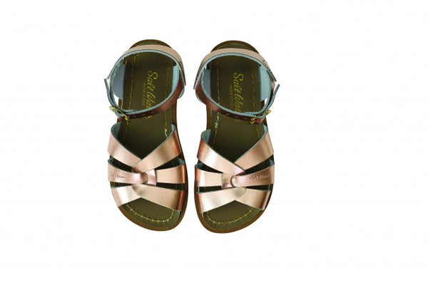 Rose gold saltwater sandals womens sales